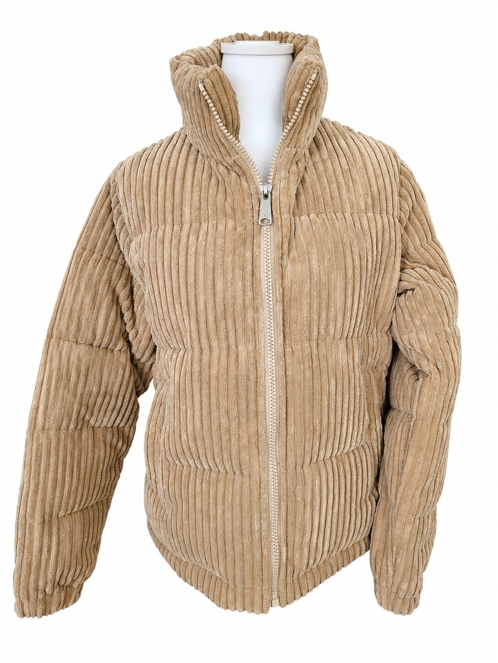 Koolaburra by UGG short corduroy puffer jacket Small 36" Camel NWT Cozy Camping